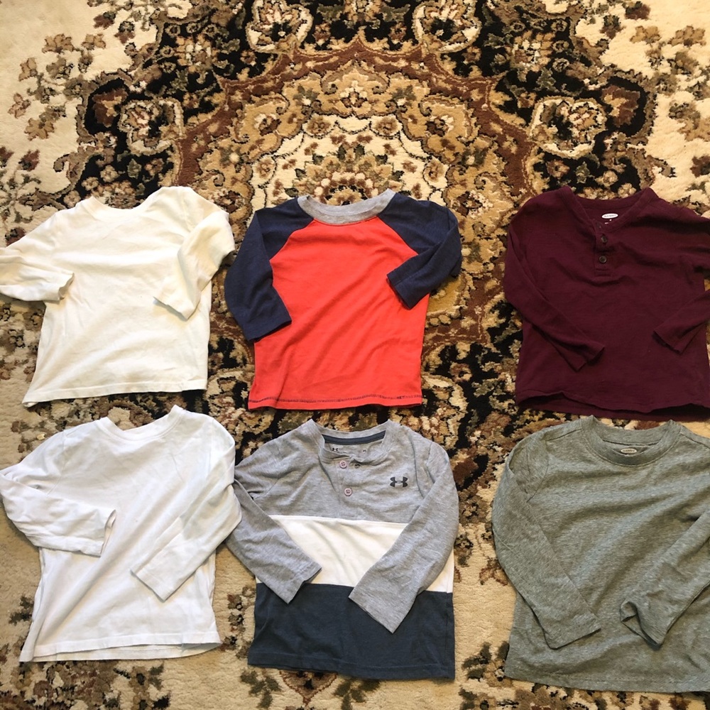 3T long sleeve t’s- 6 total